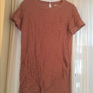 Madewell size small gingham dress